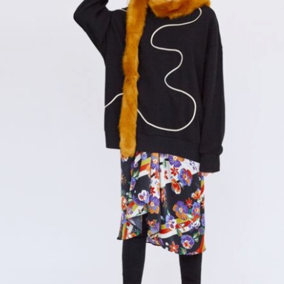 Zara Sweater long sleeves size S Black - Picture 2 of 8